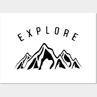 MOUNTAIN EXPLORE Posters and Art